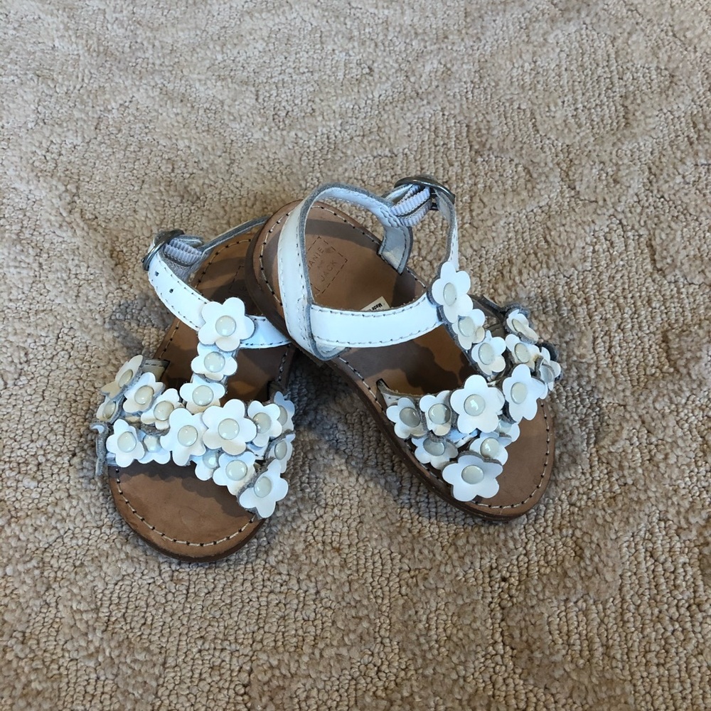 Janie and Jack White Toddler Sandals